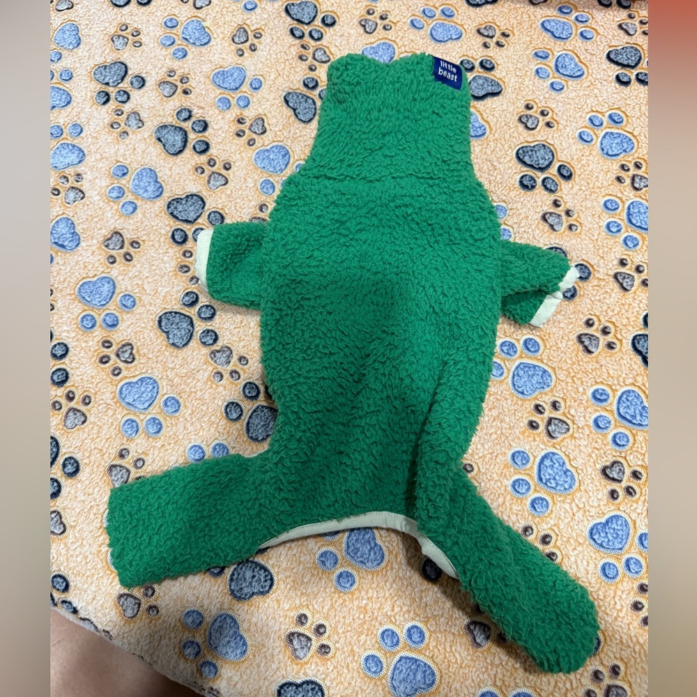 Little Beast Mary Jane Green Fleece Onsie Size xxs